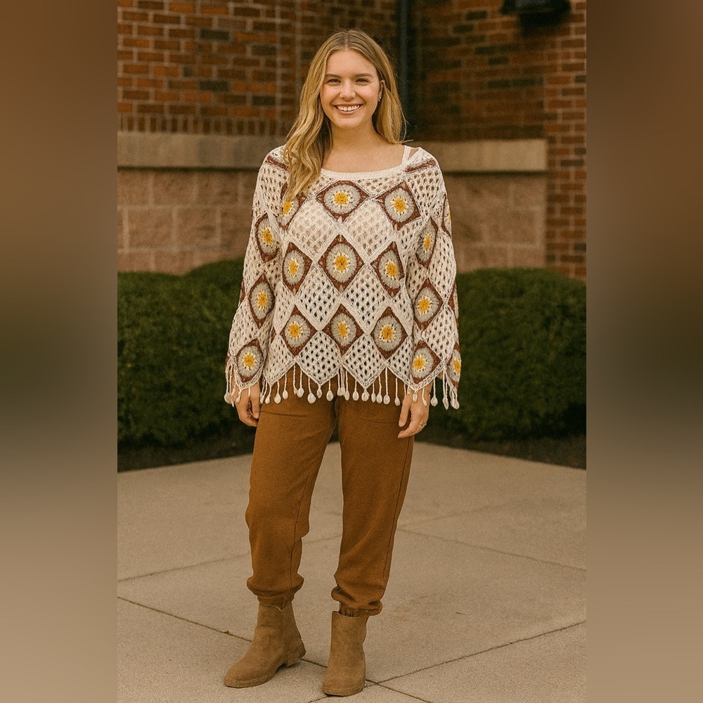Women’s POL Crochet Knit Top